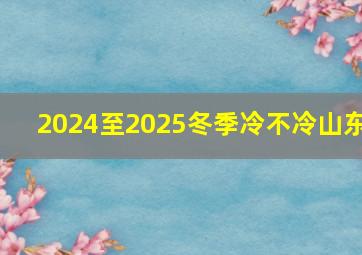 2024至2025冬季冷不冷山东