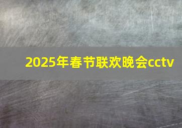 2025年春节联欢晚会cctv