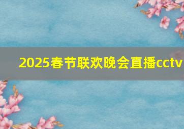 2025春节联欢晚会直播cctv