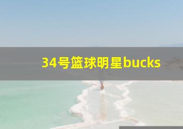 34号篮球明星bucks