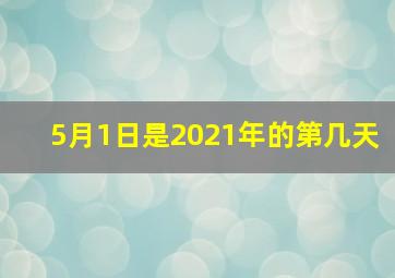 5月1日是2021年的第几天