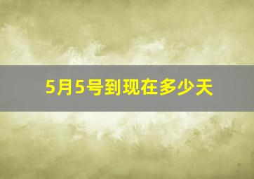 5月5号到现在多少天