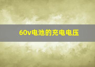 60v电池的充电电压