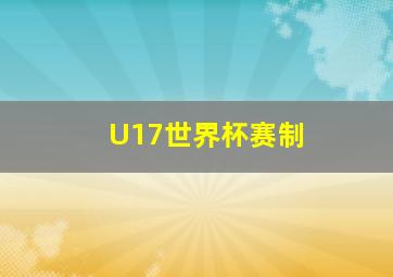 U17世界杯赛制