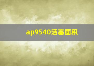 ap9540活塞面积