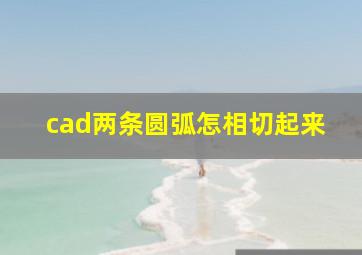 cad两条圆弧怎相切起来