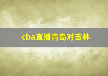 cba直播青岛对吉林