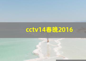 cctv14春晚2016