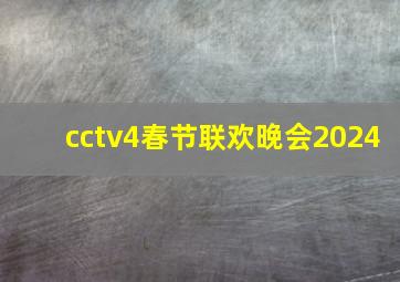 cctv4春节联欢晚会2024