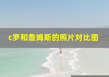 c罗和詹姆斯的照片对比图