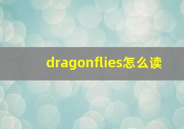 dragonflies怎么读