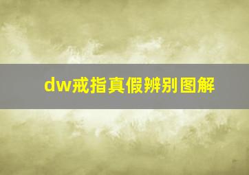 dw戒指真假辨别图解