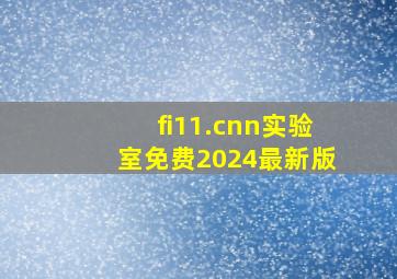 fi11.cnn实验室免费2024最新版