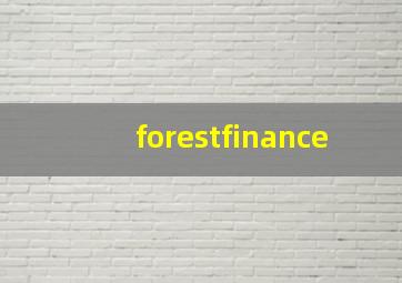 forestfinance