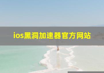 ios黑洞加速器官方网站