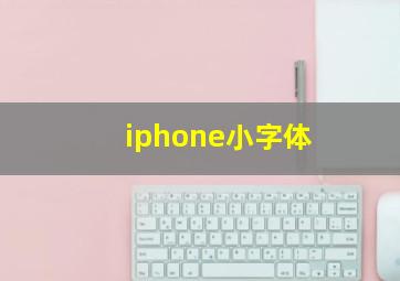 iphone小字体