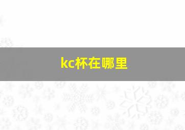 kc杯在哪里