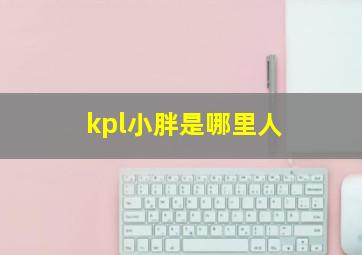 kpl小胖是哪里人