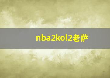 nba2kol2老萨