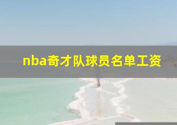 nba奇才队球员名单工资