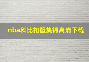 nba科比扣篮集锦高清下载