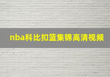 nba科比扣篮集锦高清视频