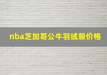 nba芝加哥公牛羽绒服价格