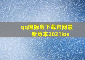 qq国际版下载官网最新版本2021ios