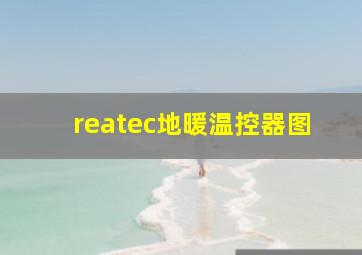 reatec地暖温控器图