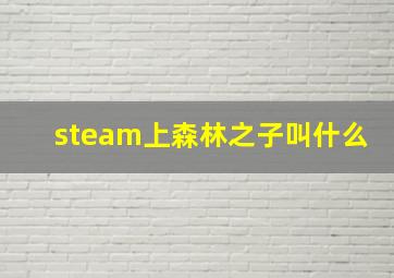 steam上森林之子叫什么