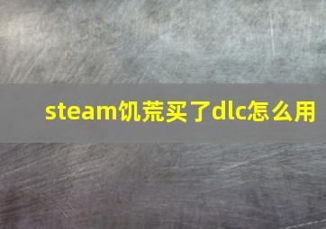 steam饥荒买了dlc怎么用