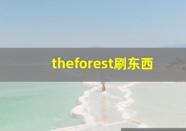 theforest刷东西