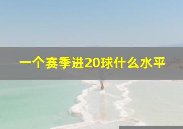 一个赛季进20球什么水平