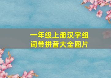 一年级上册汉字组词带拼音大全图片