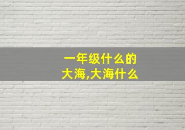 一年级什么的大海,大海什么