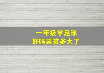 一年级学足球好吗男孩多大了