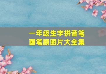 一年级生字拼音笔画笔顺图片大全集