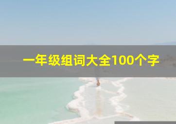 一年级组词大全100个字