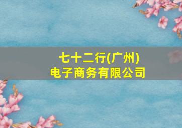 七十二行(广州)电子商务有限公司