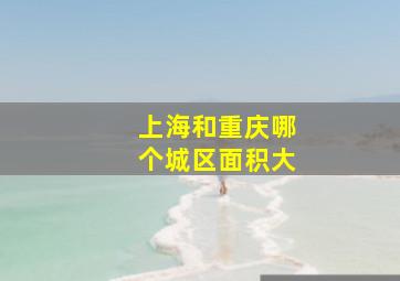 上海和重庆哪个城区面积大