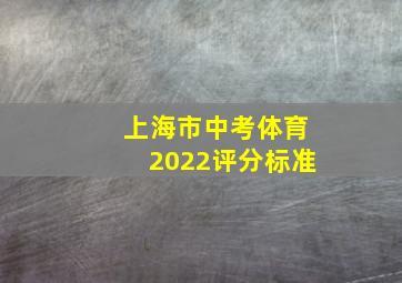 上海市中考体育2022评分标准