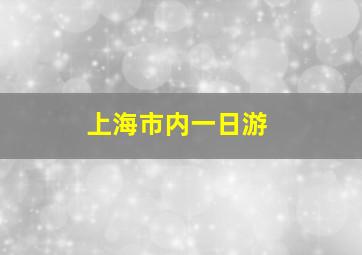 上海市内一日游