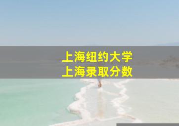 上海纽约大学上海录取分数