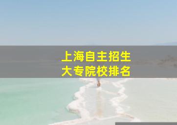 上海自主招生大专院校排名