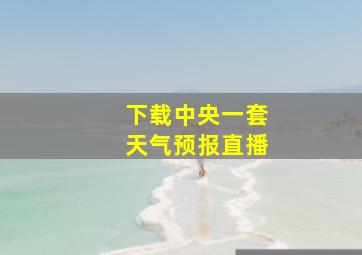 下载中央一套天气预报直播