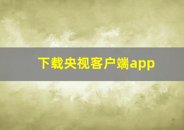 下载央视客户端app