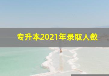 专升本2021年录取人数