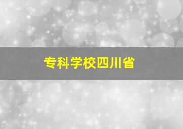 专科学校四川省