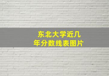 东北大学近几年分数线表图片