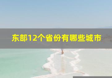 东部12个省份有哪些城市